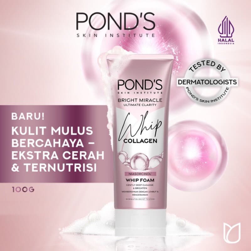 Ponds Bright Miracle Ultimate Clarity Whip Collagen Whip Foam