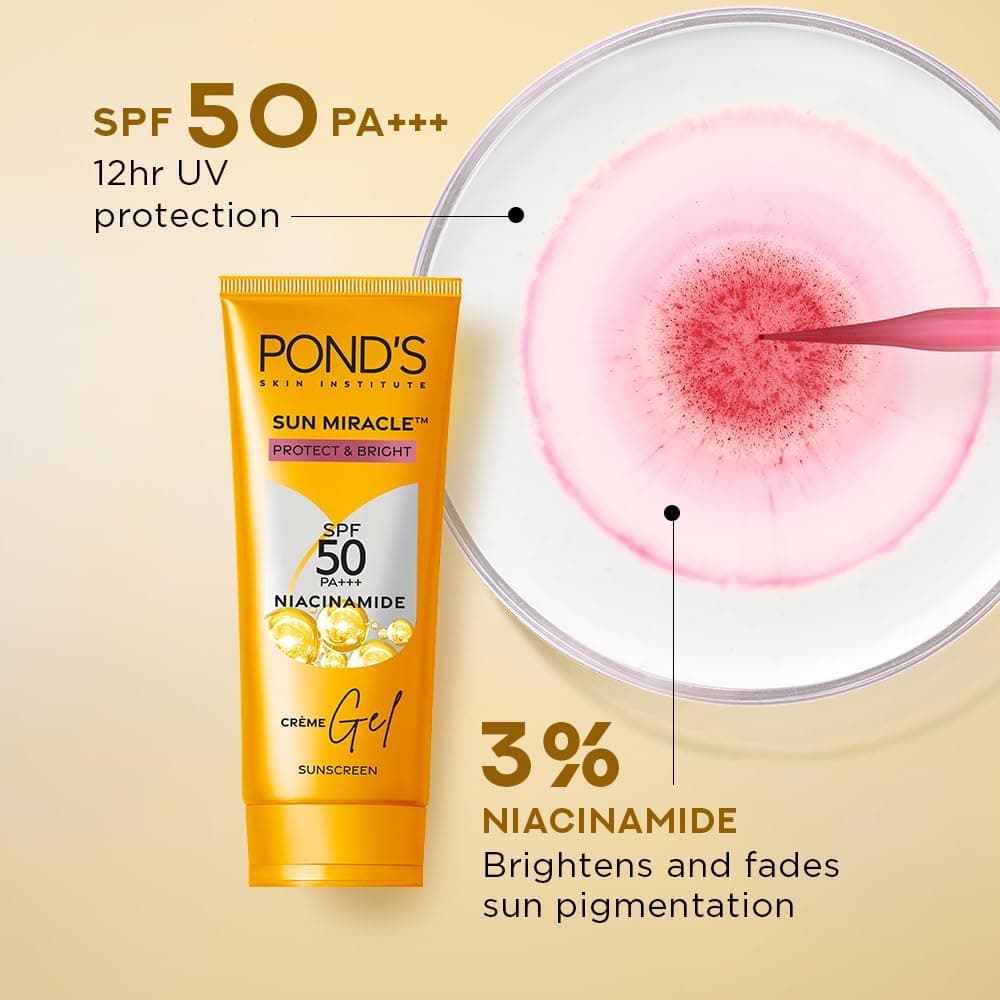Ponds Sun Miracle Cream Gel Sunscreen-Protect & Bright