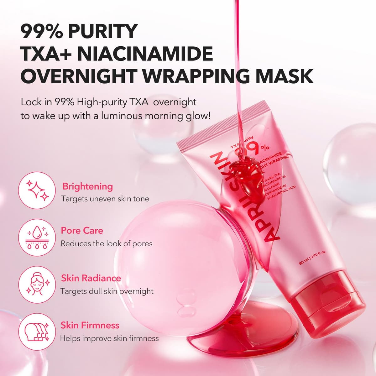 APRILSKIN TXA Niacinamide 99 Overnight Wrapping Mask