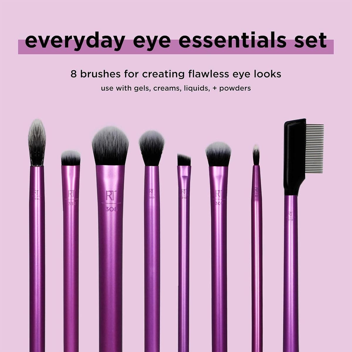 Real Techniques Everyday Eye Essentials 8 Pcs Eye Brush Set