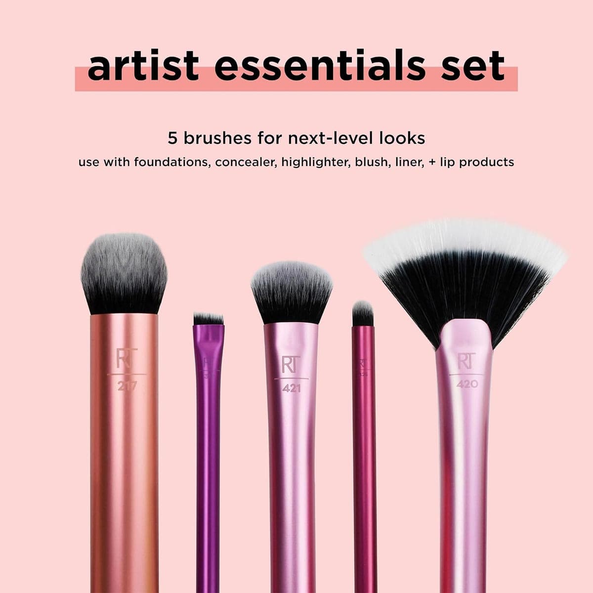 Real Techniques Artist Essentials 5 Pcs Makeup Brush Set