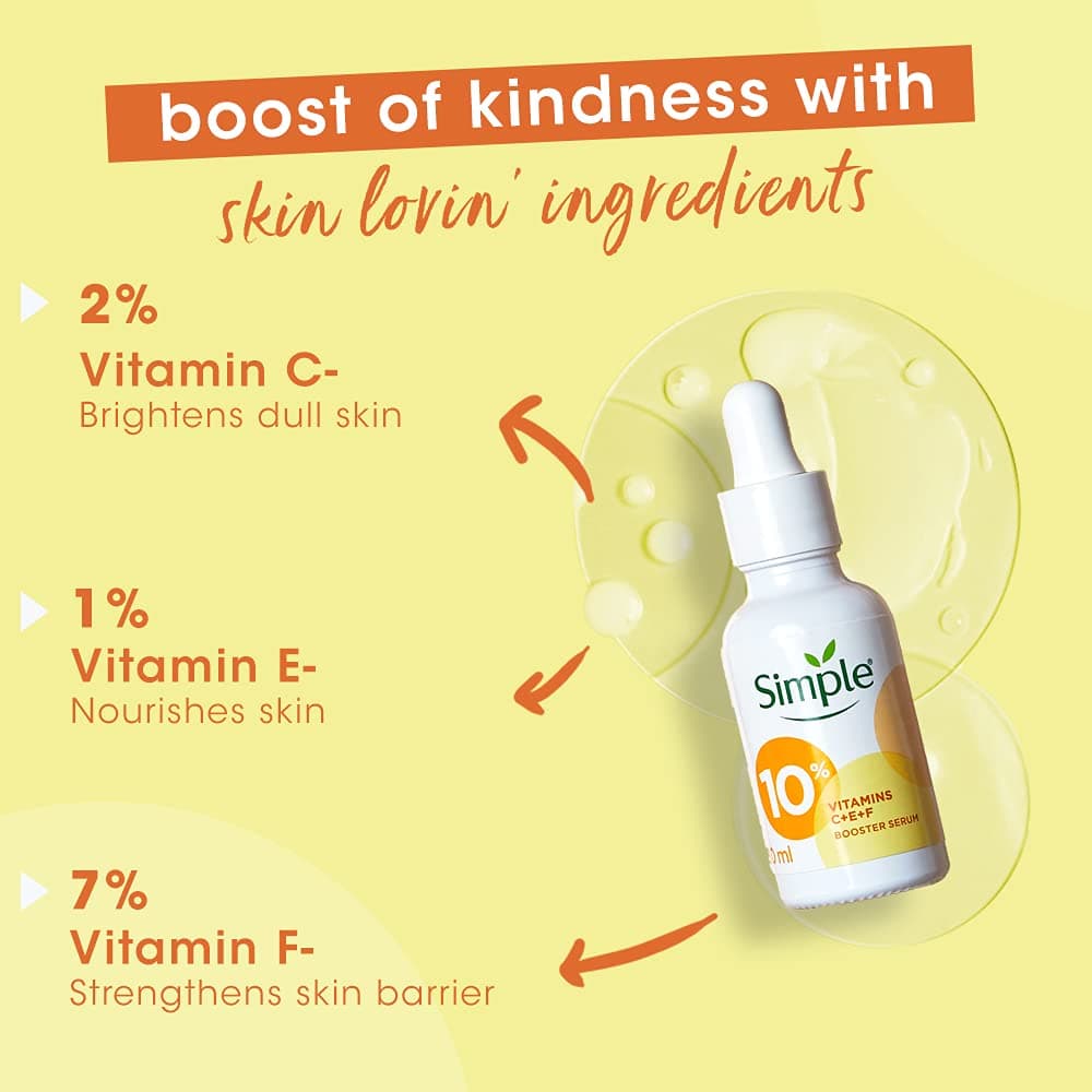 Simple Booster Serum 10% Vitamins C + E + F