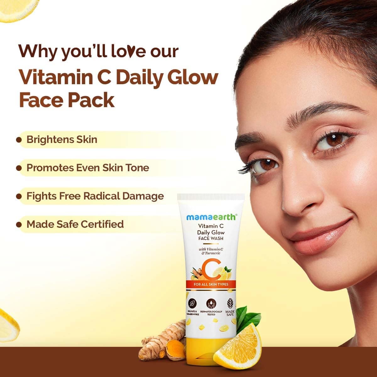 Mamaearth Vitamin C Daily Glow Face Wash For All Skin Types