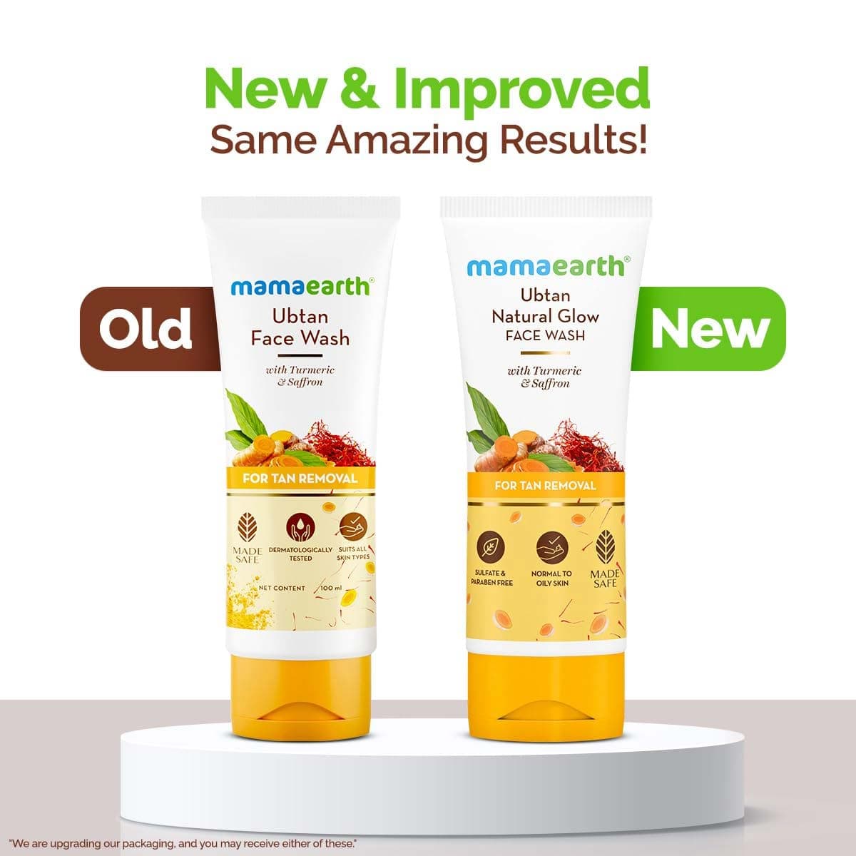 Mamaearth Ubtan Natural Glow Face Wash For Tan Removal