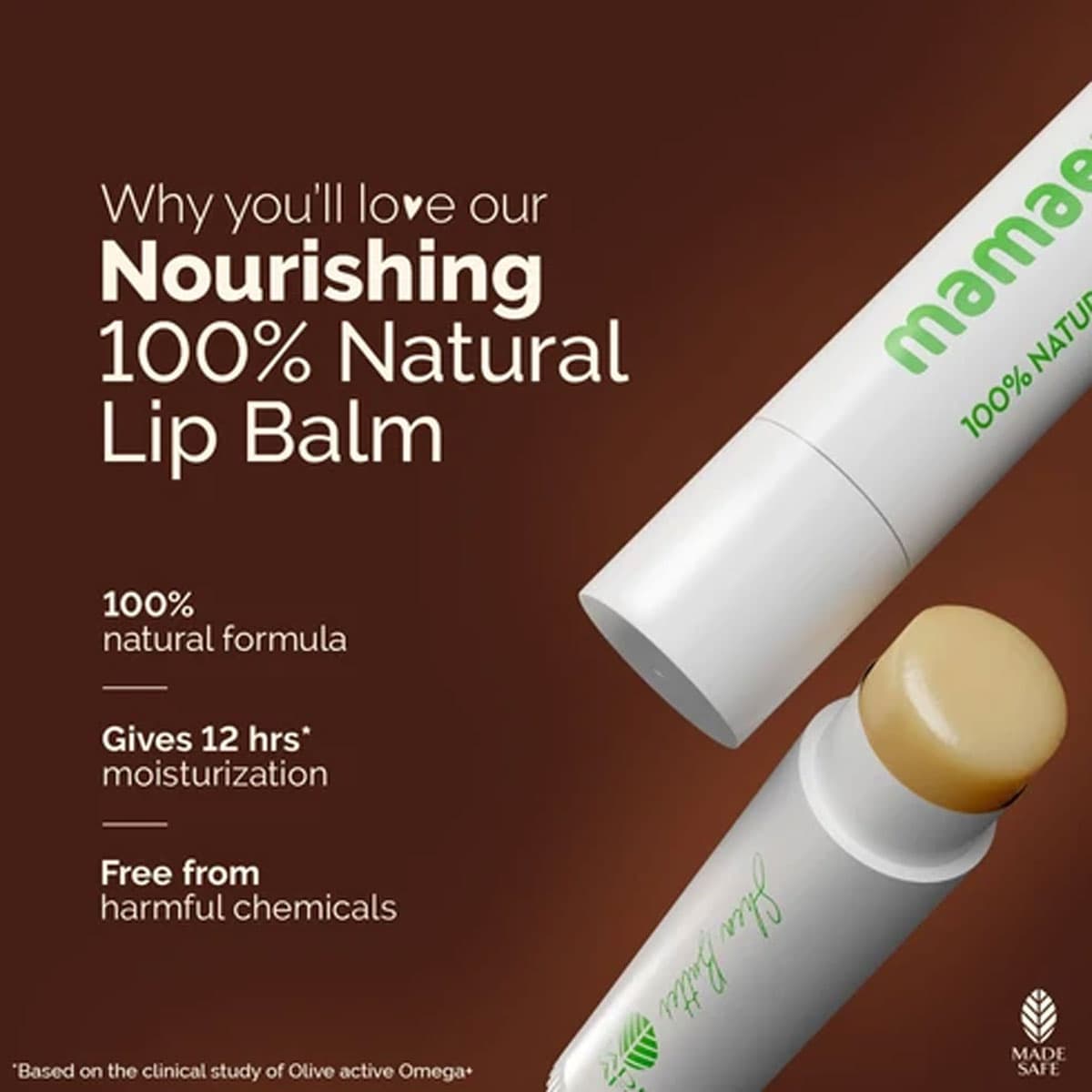 Mamaearth Nourishing Lip Balm with Vitamin E & Shea Butter