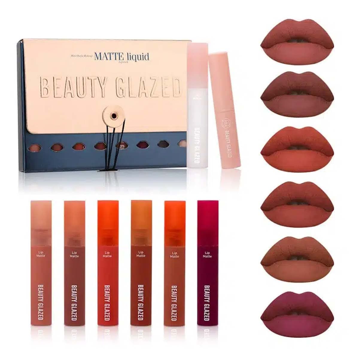 Beauty Glazed 8pcs Mini Outfit Lipstick Set Old