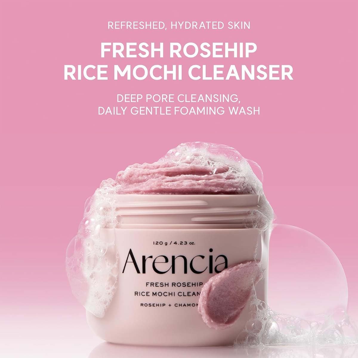 Arencia Fresh Rosehip Rice Mochi Cleanser