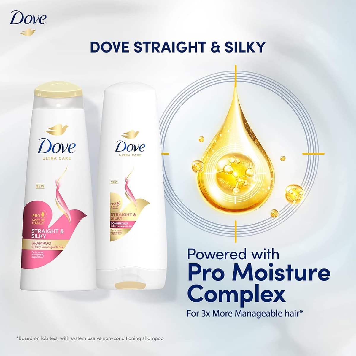 Dove Ultra Care Straight & Silky Shampoo