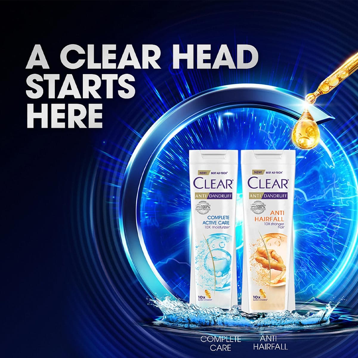 Clear Shampoo Complete Active Care Anti Dandruff