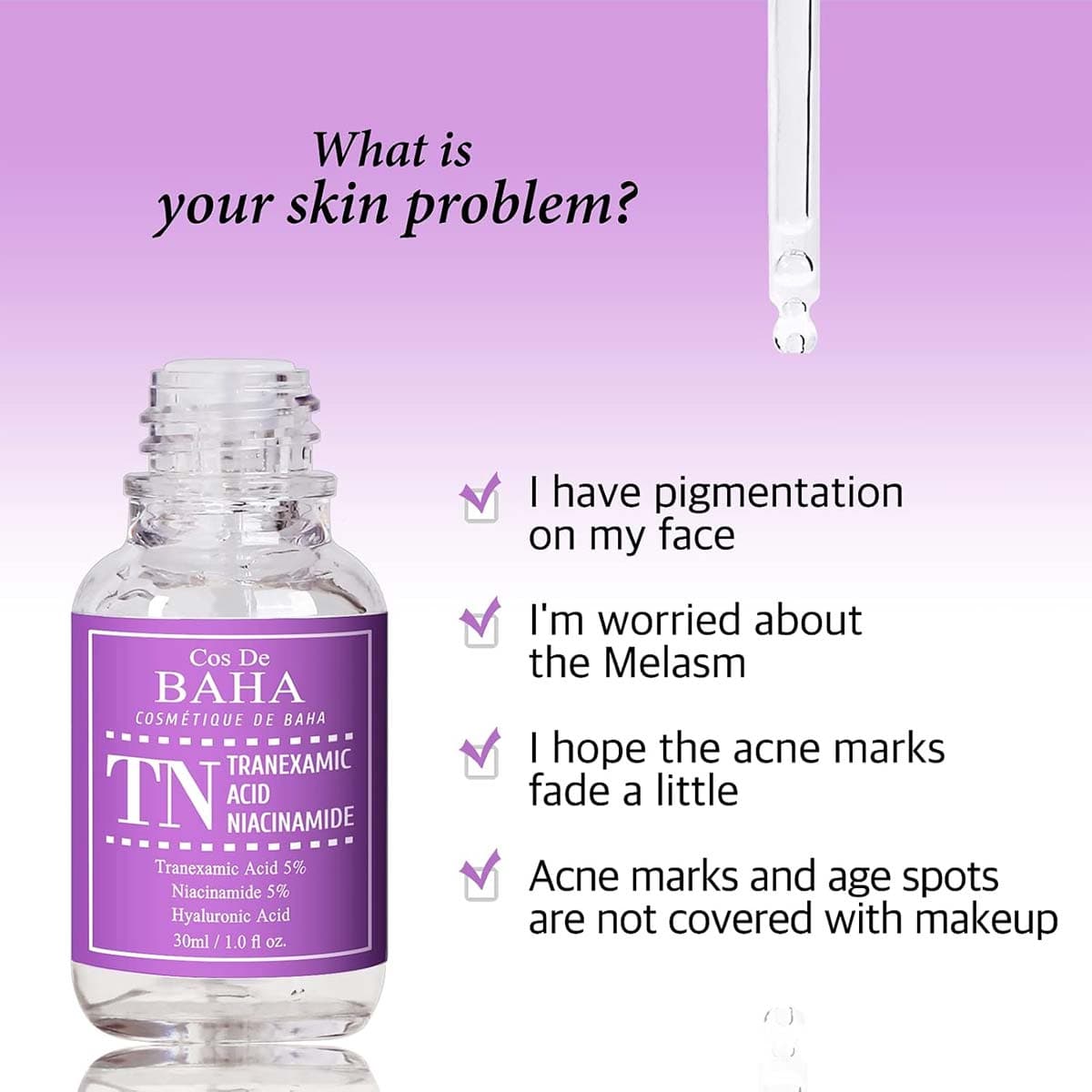 Cos De Baha Tranexamic Acid 5% Serum with Niacinamide 5% Serum (TN)