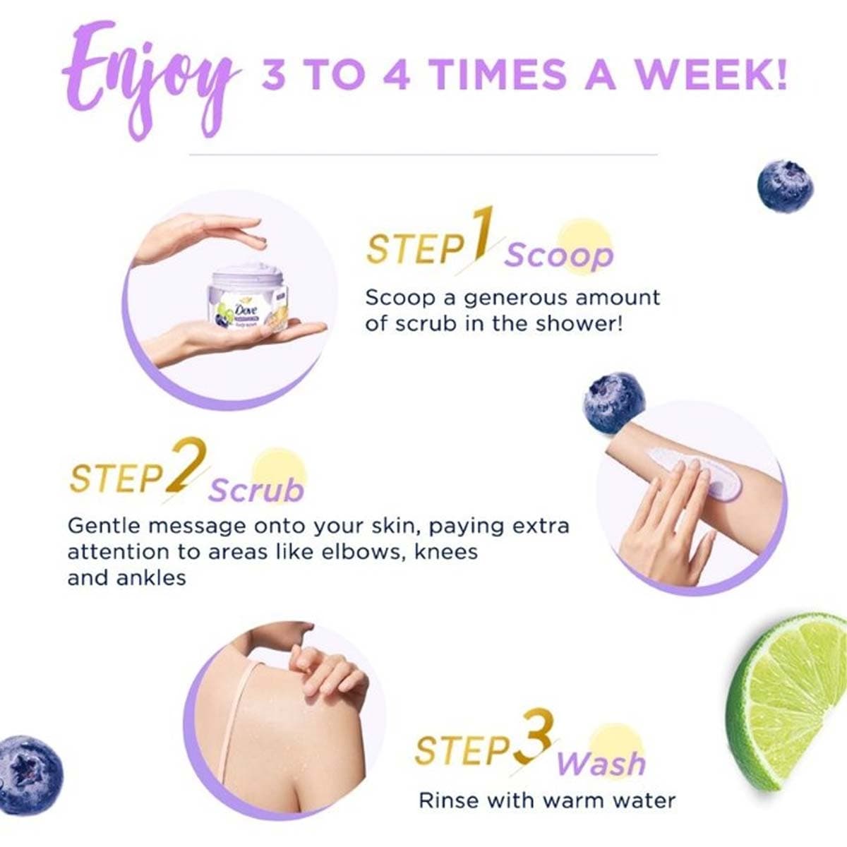 Dove Lime Berry Body Scrub