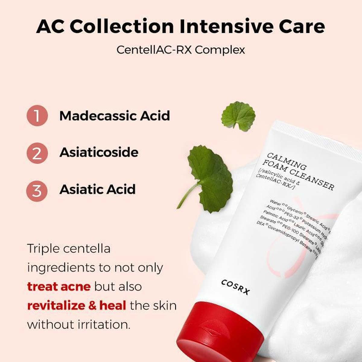 Cosrx AC Collection Calming Foam Cleanser (Exp - Jul/27)