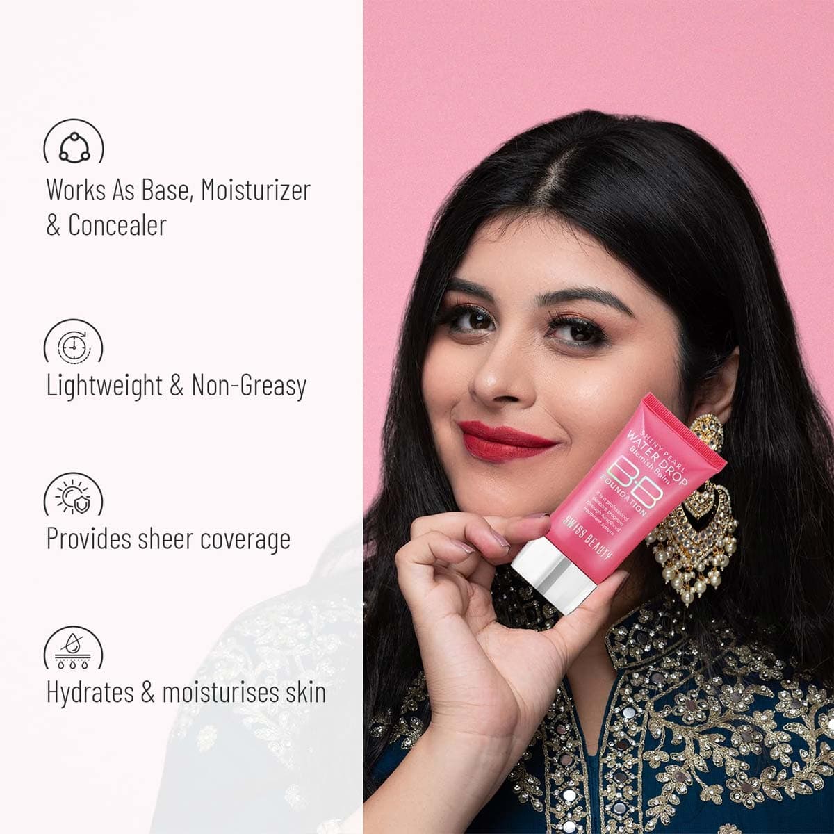 Swiss Beauty Shiny Pearl BB Foundation