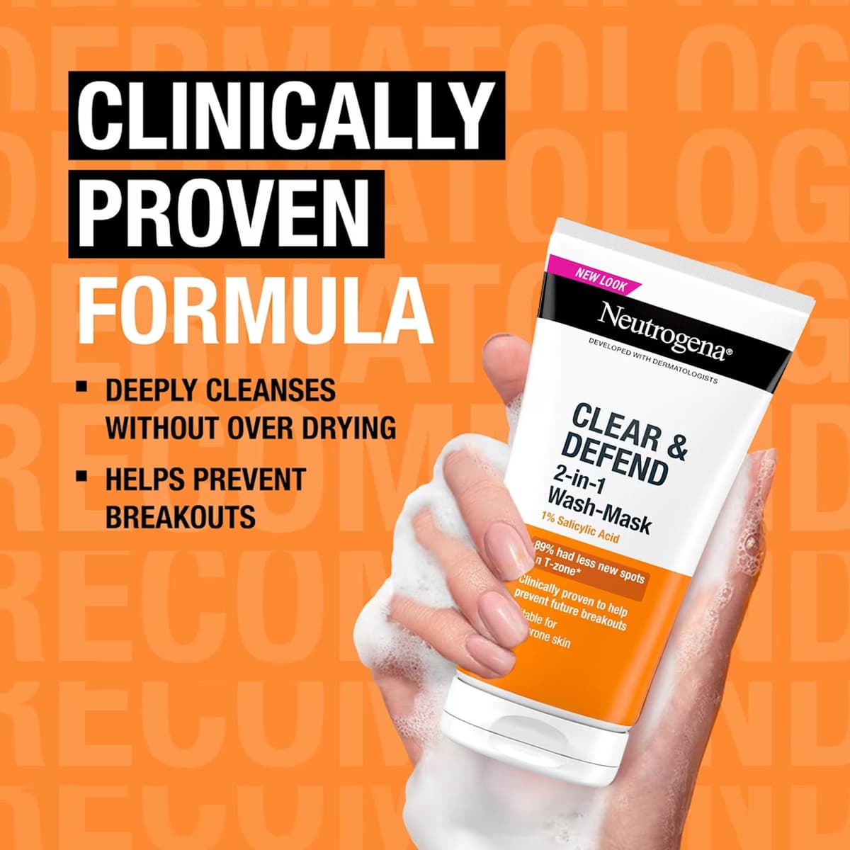 Neutrogena® Clear & Defend 2 in 1 Wash-Mask