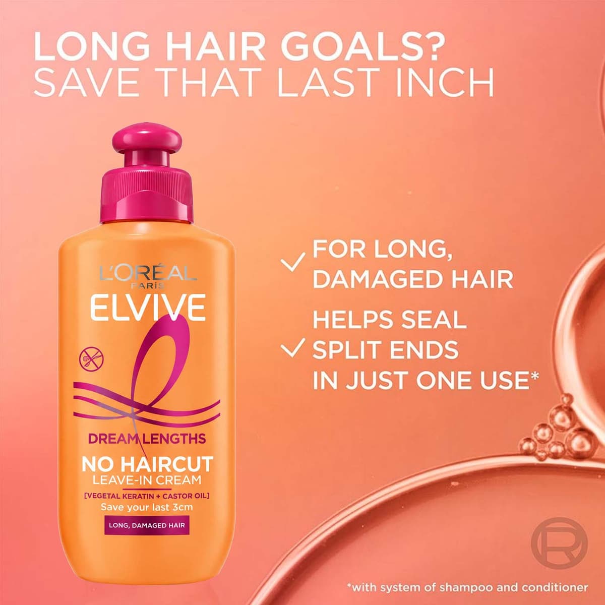 Loreal Elvive Dream Lengths No Haircut Leave-In Cream