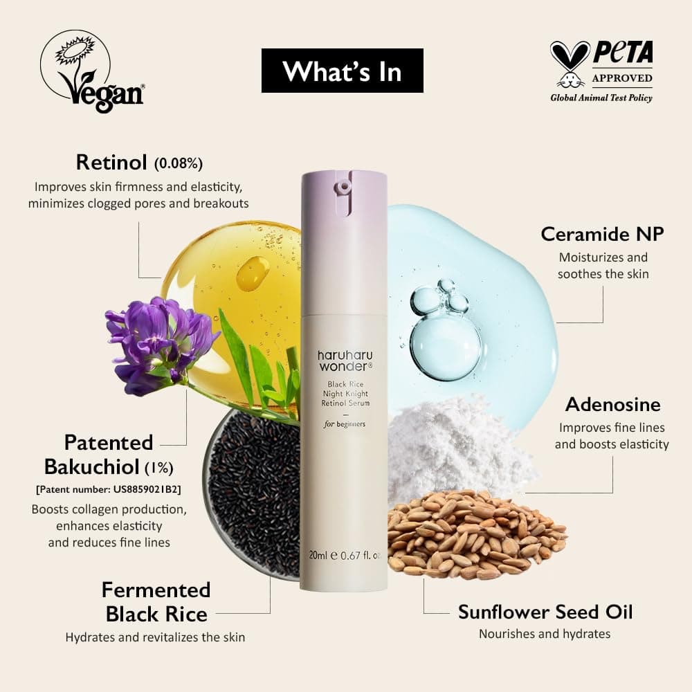 haruharu Black Rice Night Knight Retinol Serum