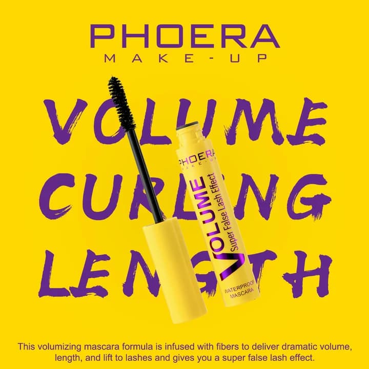 Phoera Volumizing Waterproof Fiber Mascara