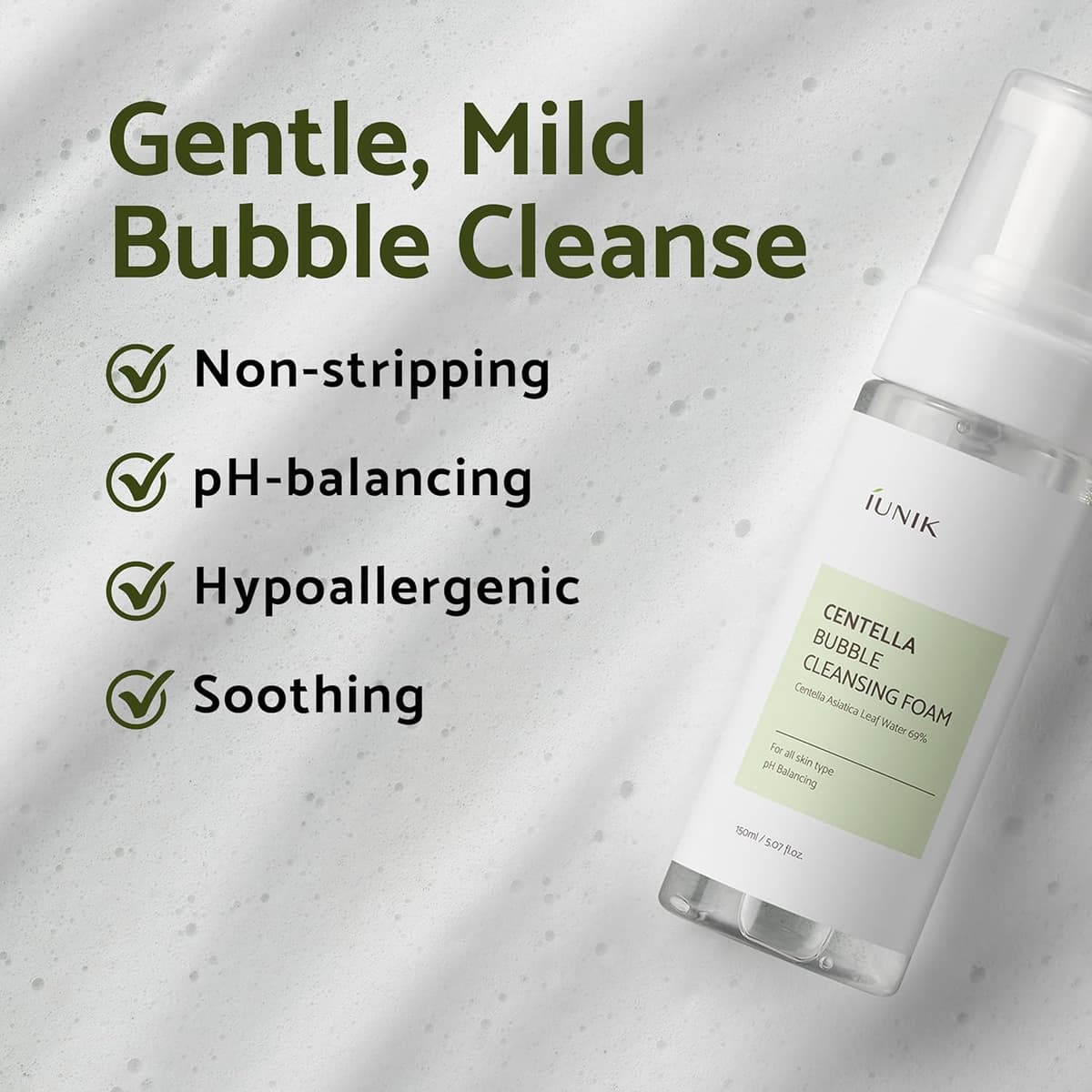 iUNIK Centella Bubble Cleansing Foam