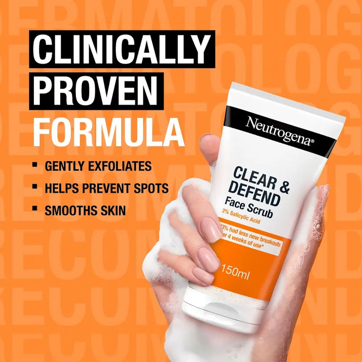 NEUTROGENA® Clear & Defend 2% Salicylic Acid Face Scrub