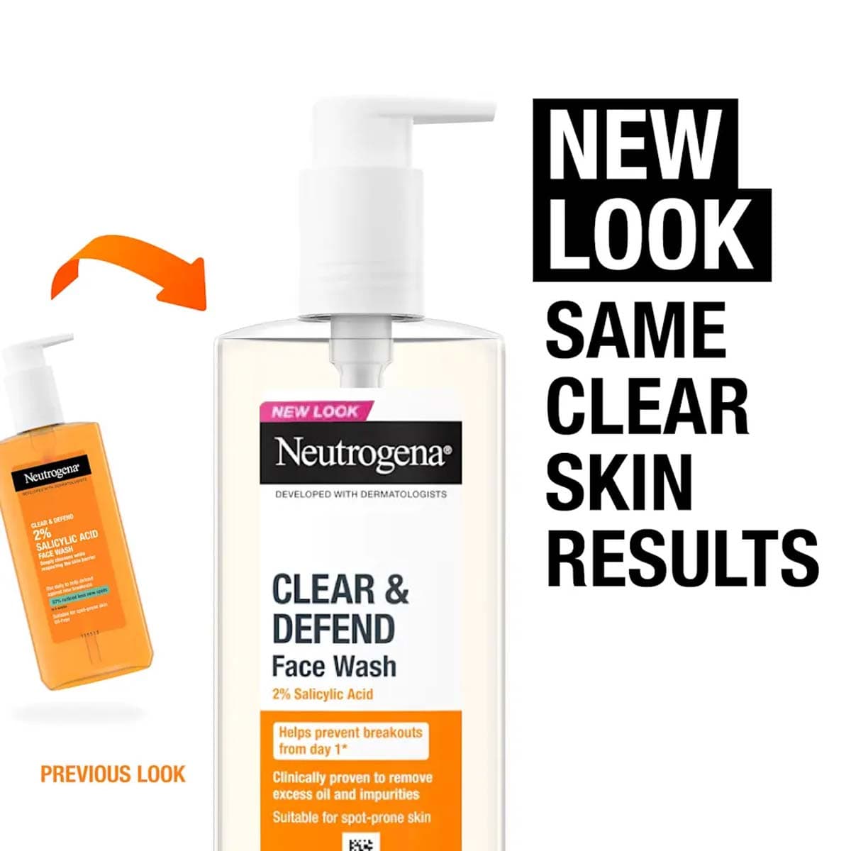 Neutrogena® Clear & Defend 2% Salicylic Acid Face Wash