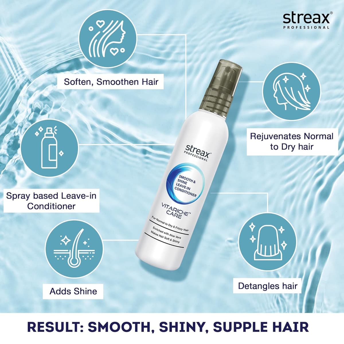 Streax Smooth & Shine Leave-In Conditioner