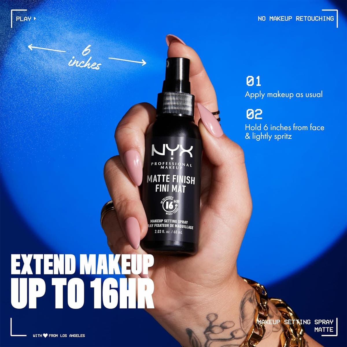 Nyx Professional Makeup Matte Finish Long Lasting Makeup Setting Spray