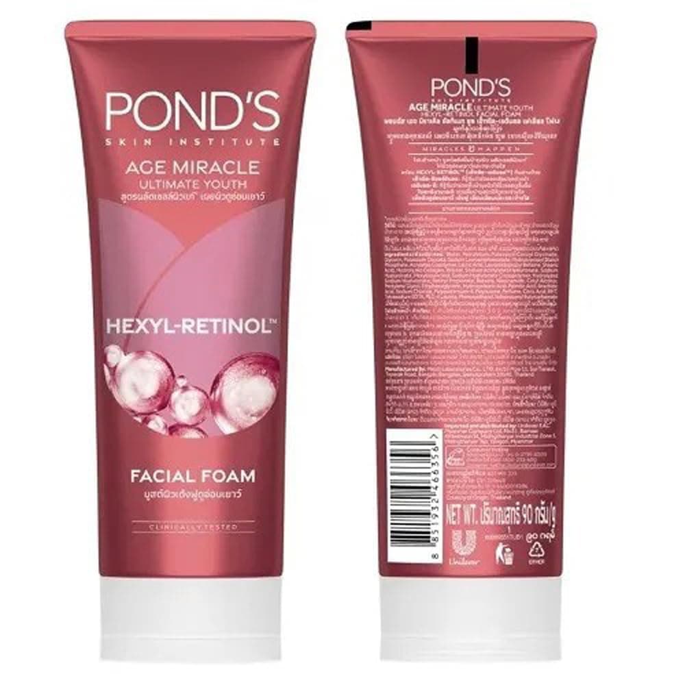 Ponds Age Miracle Ultimate Youth Hexyl-Retinol Facial Foam