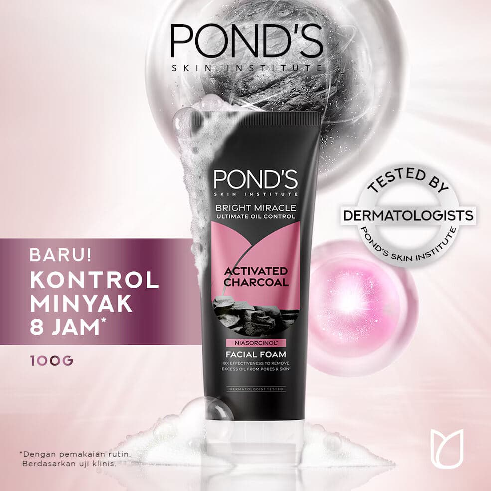 Ponds Bright Miracle Ultimate Detox Activated Charcoal Facial Foam