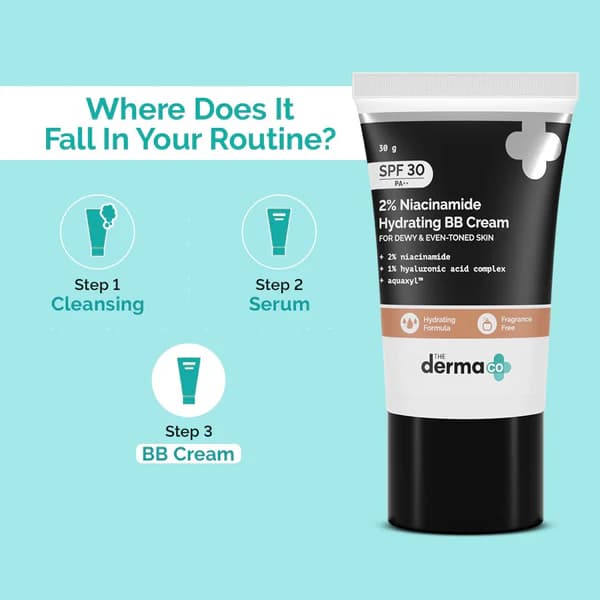 The Derma Co 2% Niacinamide Hydrating BB Cream