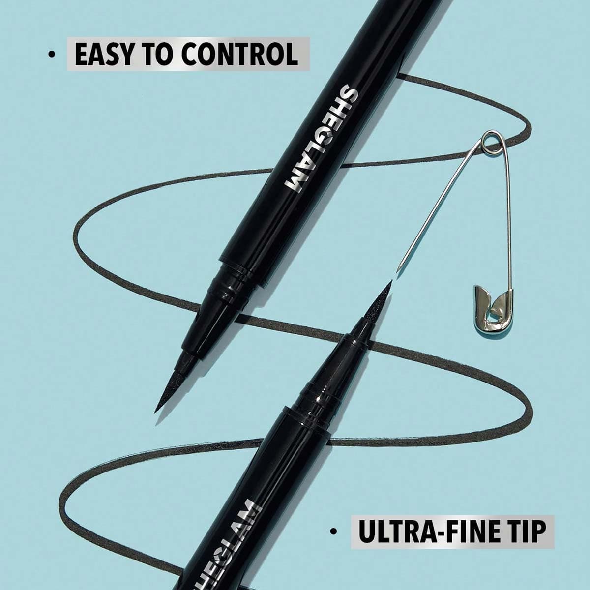 Sheglam Pro Precision Waterproof Liquid Eyeliner-Black
