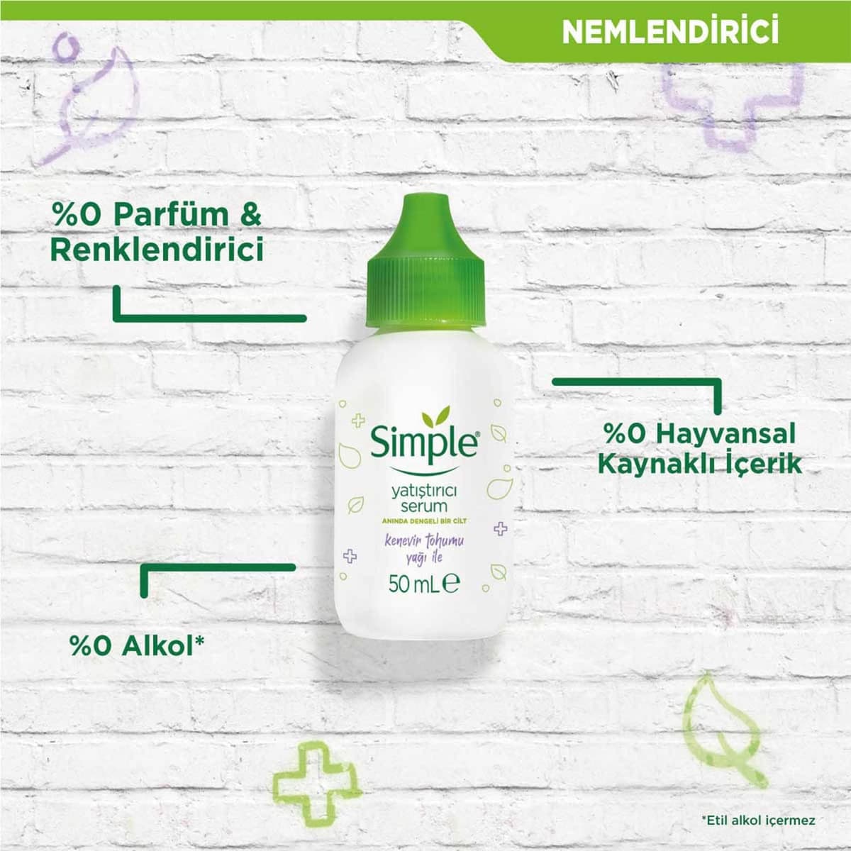 Simple Calming Moisturiser with hemp seed oil