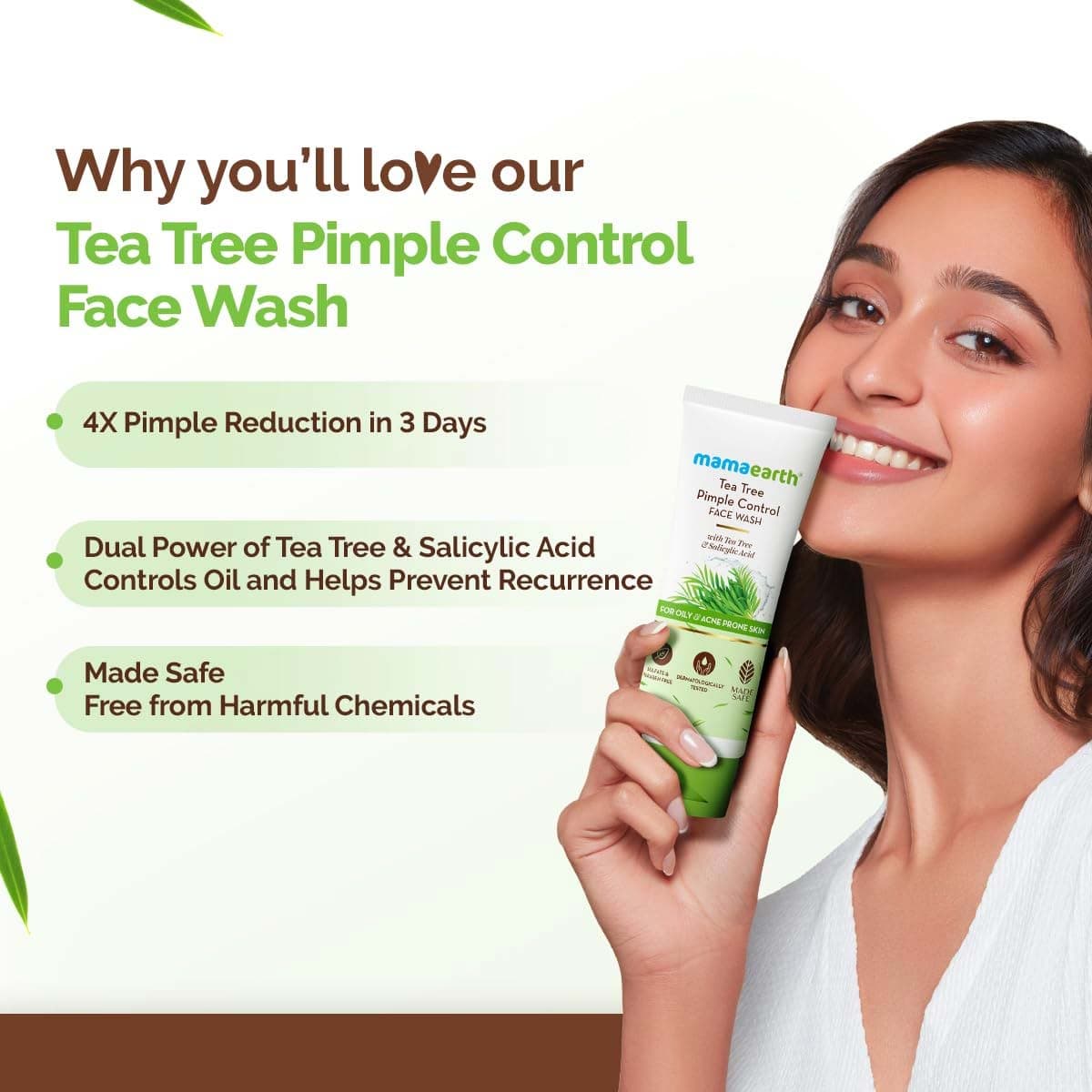 Mamaearth Tea Tree Pimple Control Face Wash For Oily & Acne Prone Skin