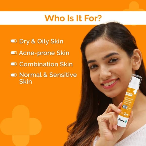 The Derma Co C-Cinamide Radiance Sunscreen Aqua Gel