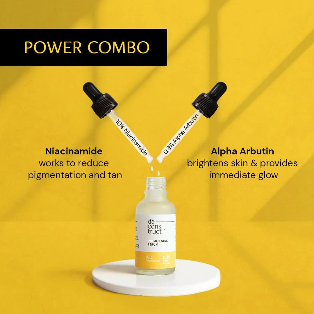 Deconstruct Brightening Niacinamide Serum - 10% Niacinamide + 0.3% Alpha Arbutin