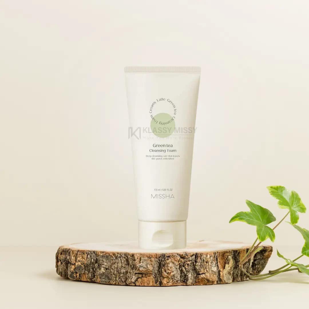 Missha Creamy Latte Green Tea Cleansing Foam