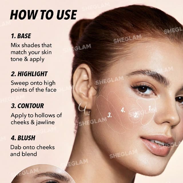 Sheglam All About That Face Multifunctional Face Palette-Vanilla Sculpt