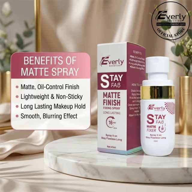 Everly Beauties Stay Fab Matte Finish Fixing Spray