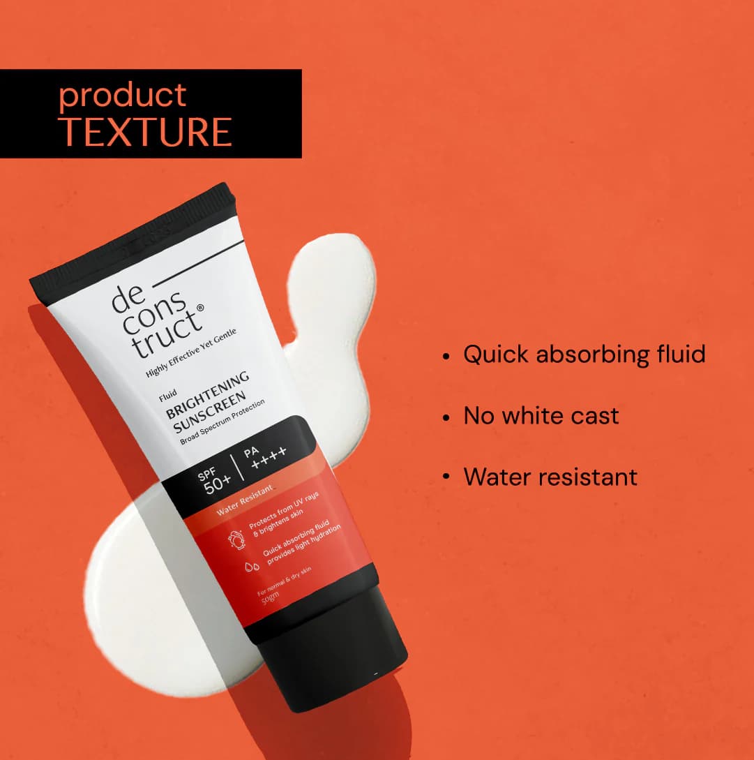 Deconstruct Fluid Brightening Sunscreen for Dry Skin - SPF 50+ PA++++