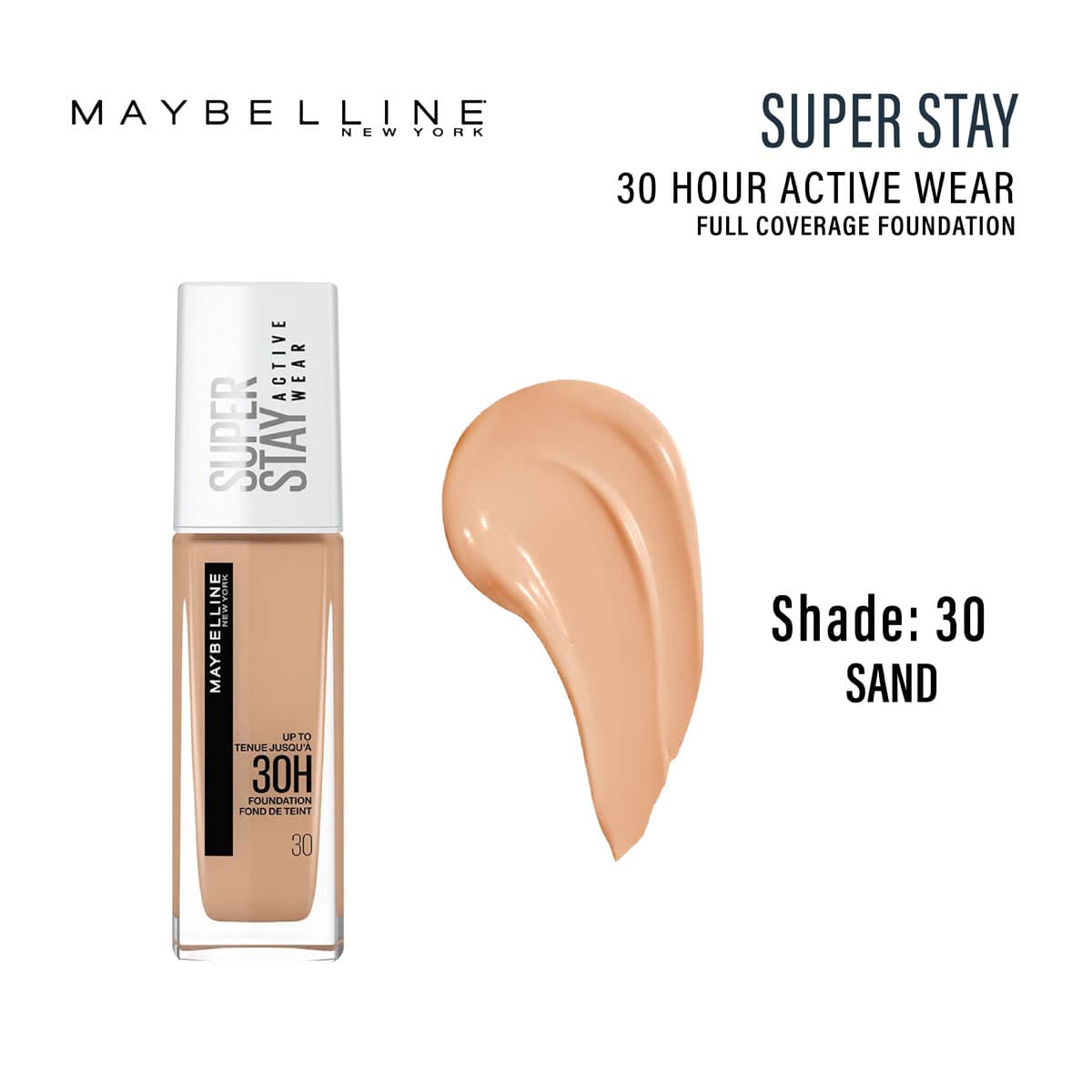Maybelline Superstay 30 Hour Active Wear Full Coverage Foundation