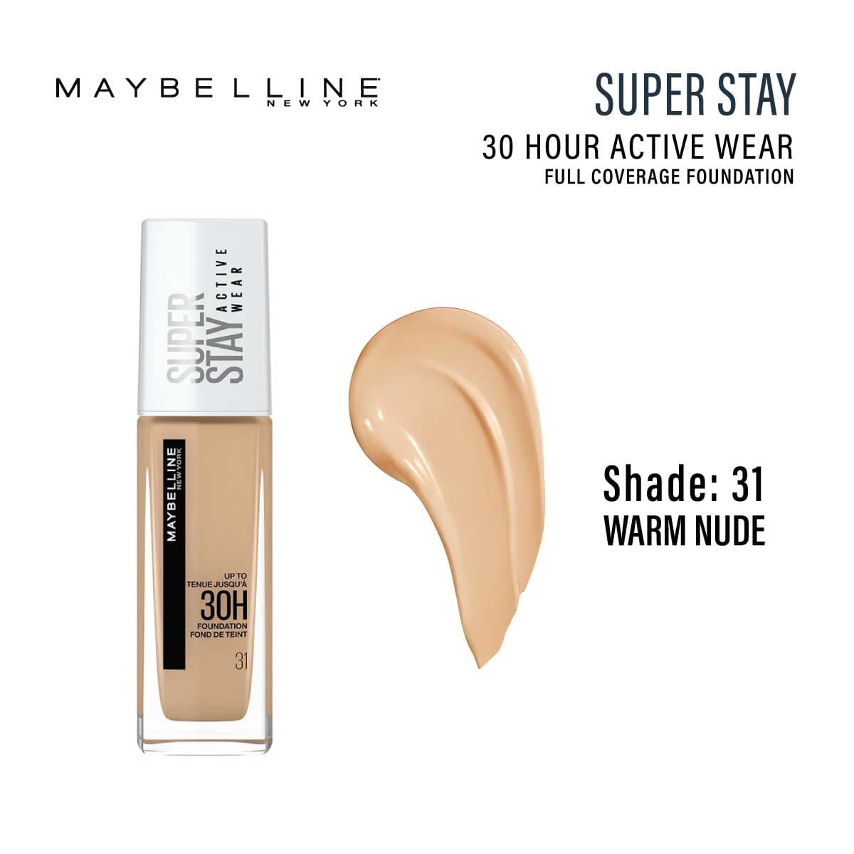 Maybelline Superstay 30 Hour Active Wear Full Coverage Foundation