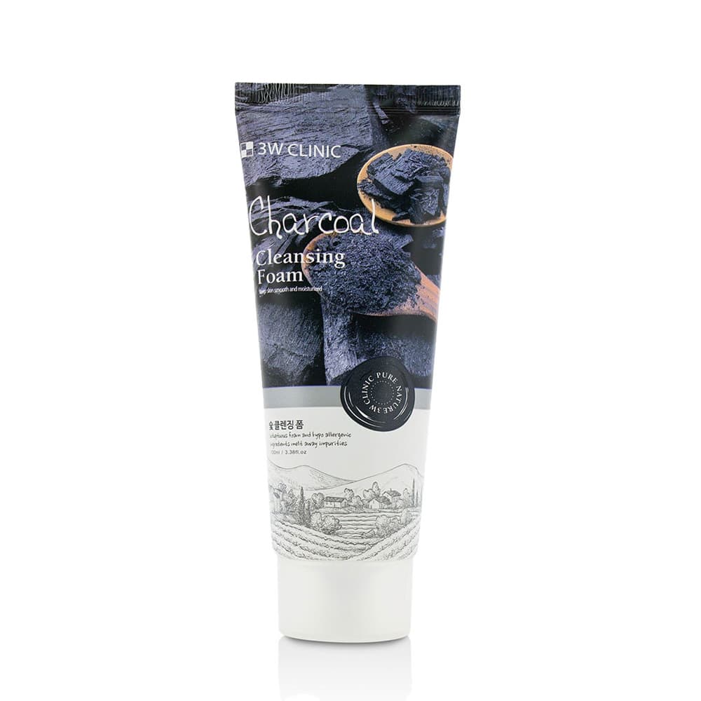 3W Clinic Charcoal Cleansing Foam
