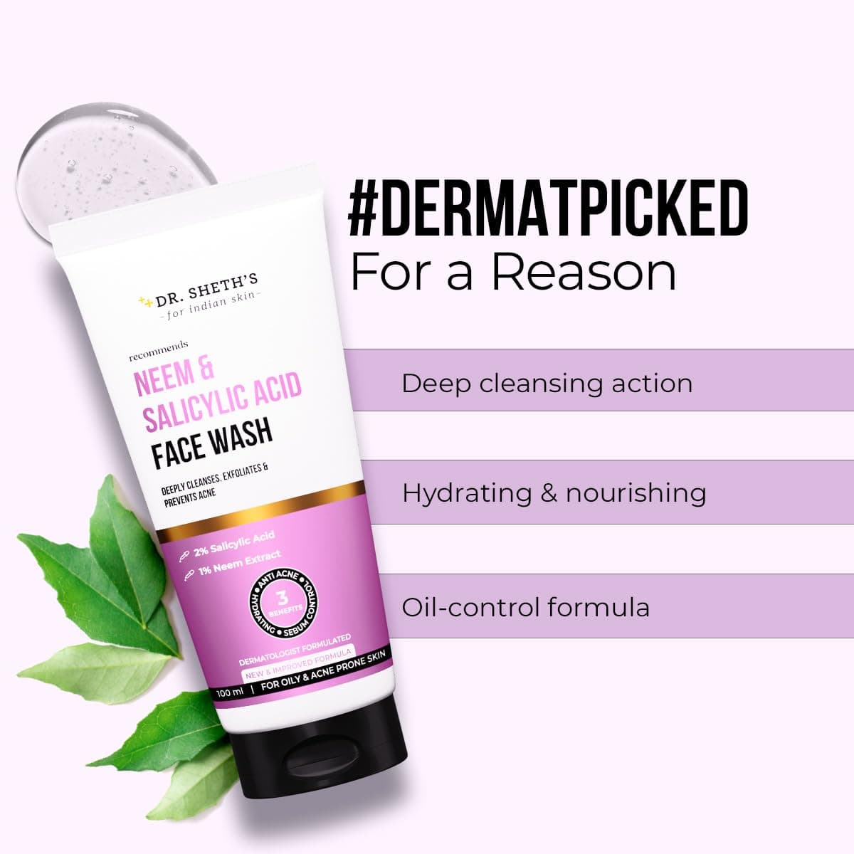 Dr. Sheths Neem & Salicylic Acid Face Wash