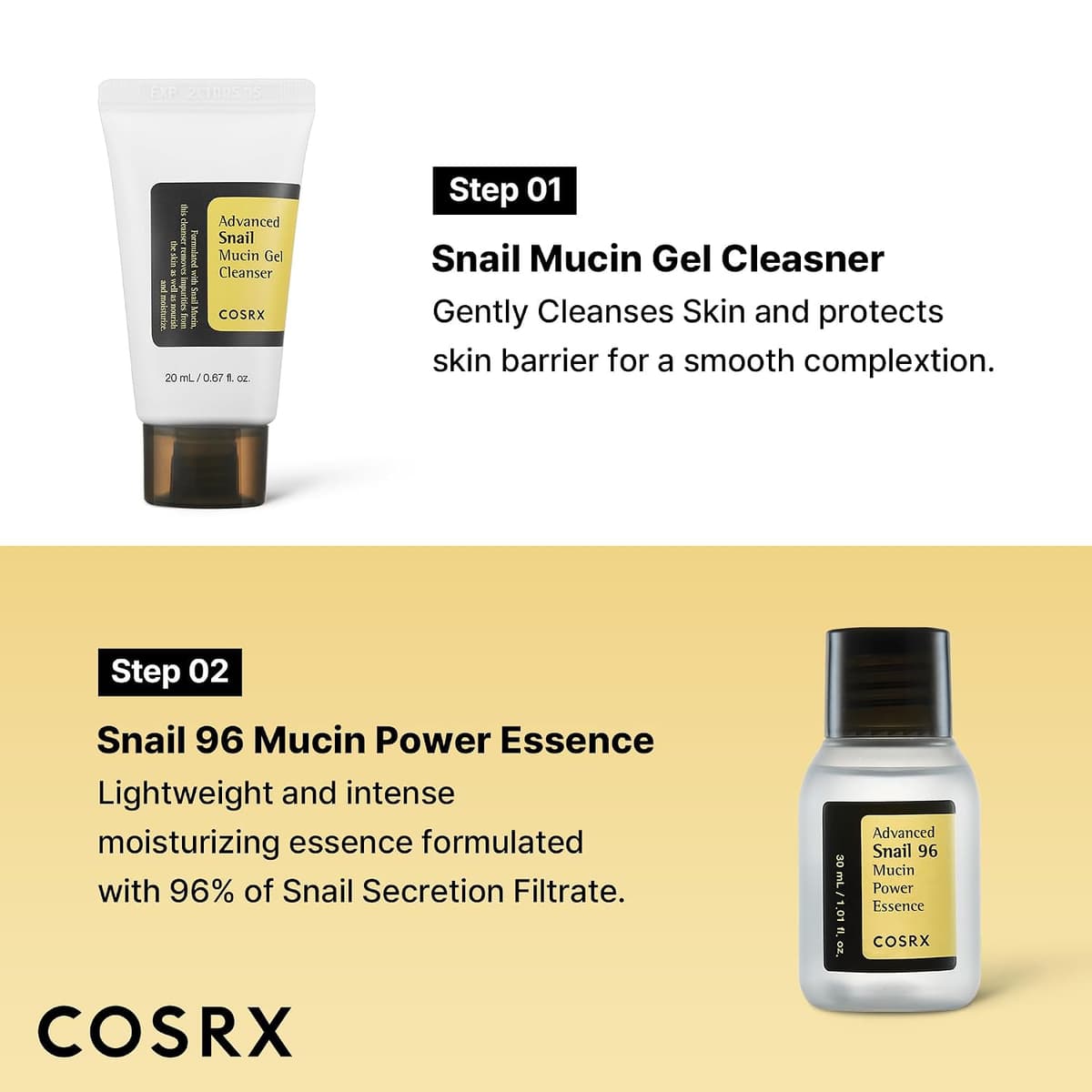 Cosrx All About Snail Kit (4-step) For Dry Skin & Dark Spot