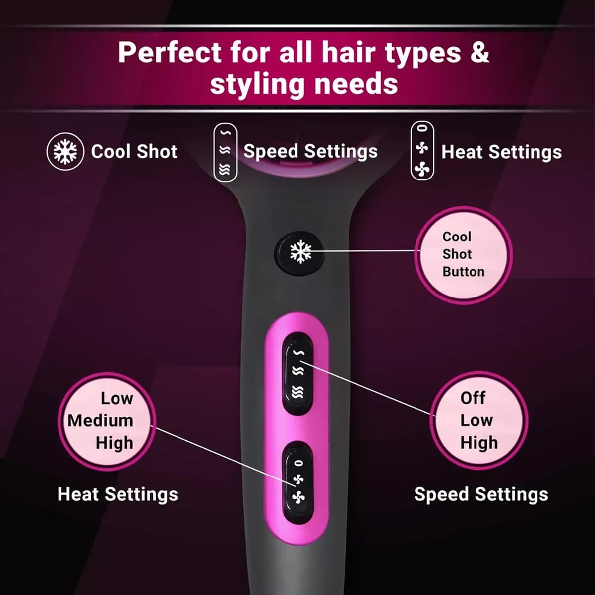 VGR Professional Hair Dryer V-402