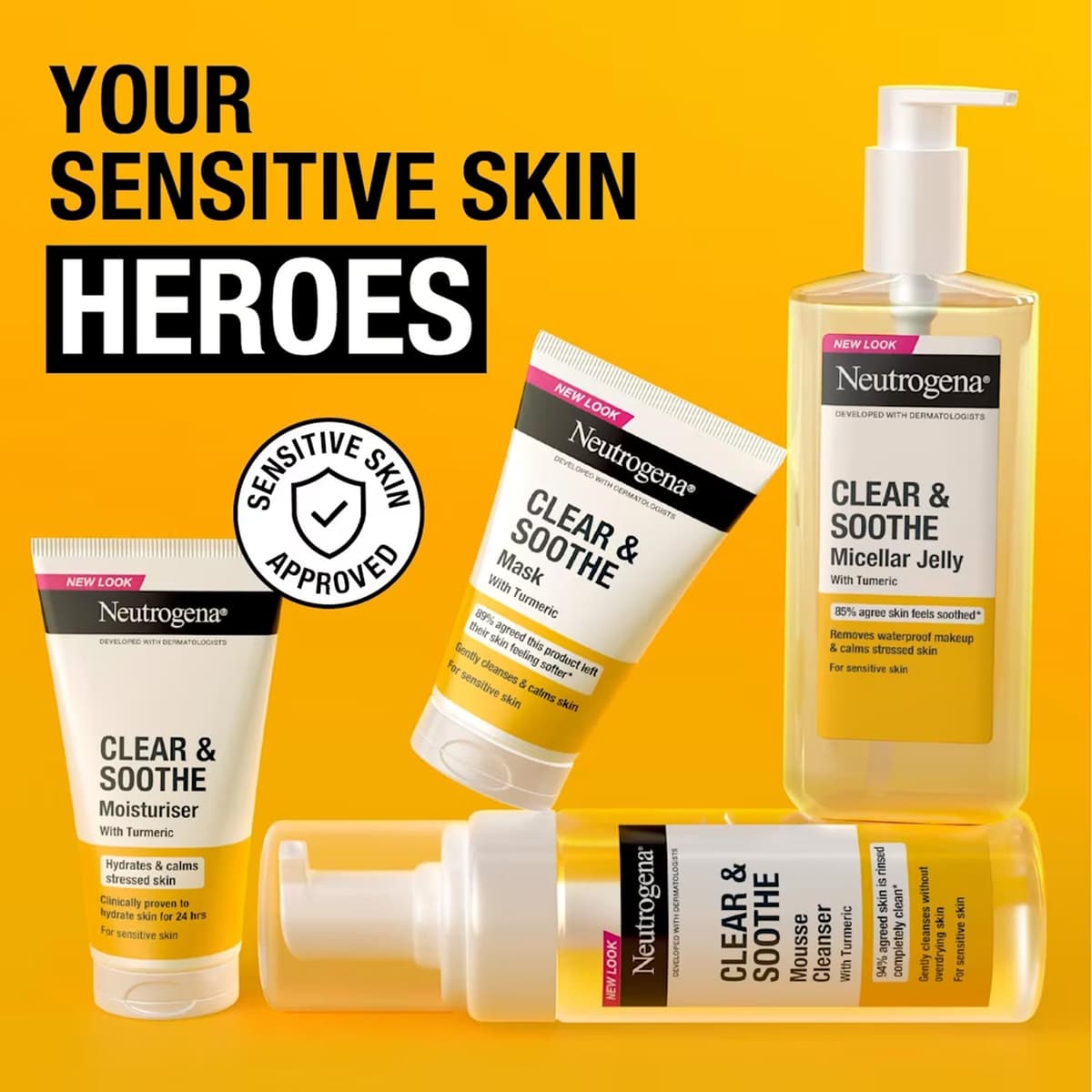 Neutrogena® Clear & Soothe Moisturiser with Turmeric