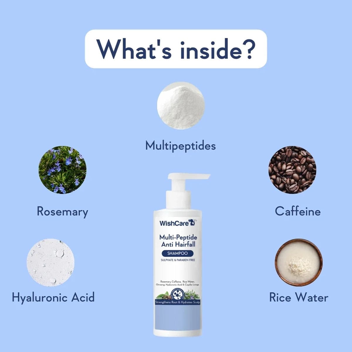 Wishcare Multi Peptide Anti Hairfall Shampoo