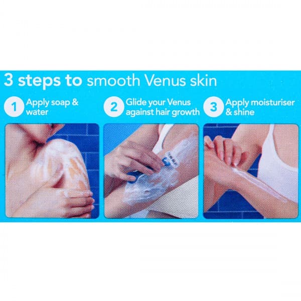 Gillette Venus Smooth Sensitive Glide Strip with Aloe Extracts Razor