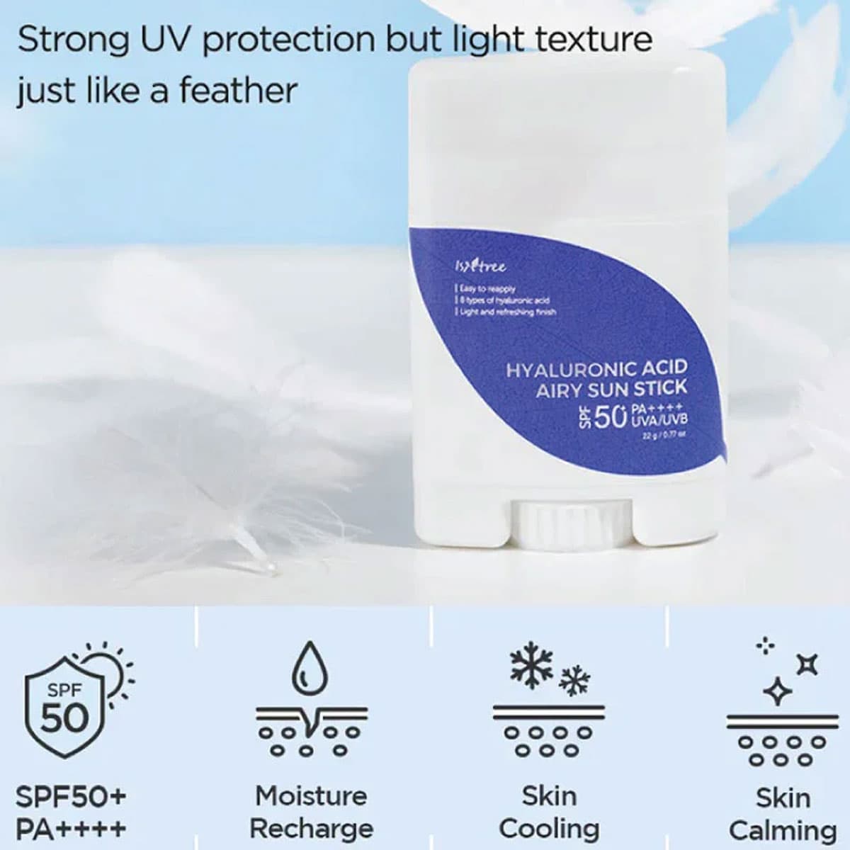 Isntree Hyaluronic Acid Airy Sun Stick SPF50+ PA+++