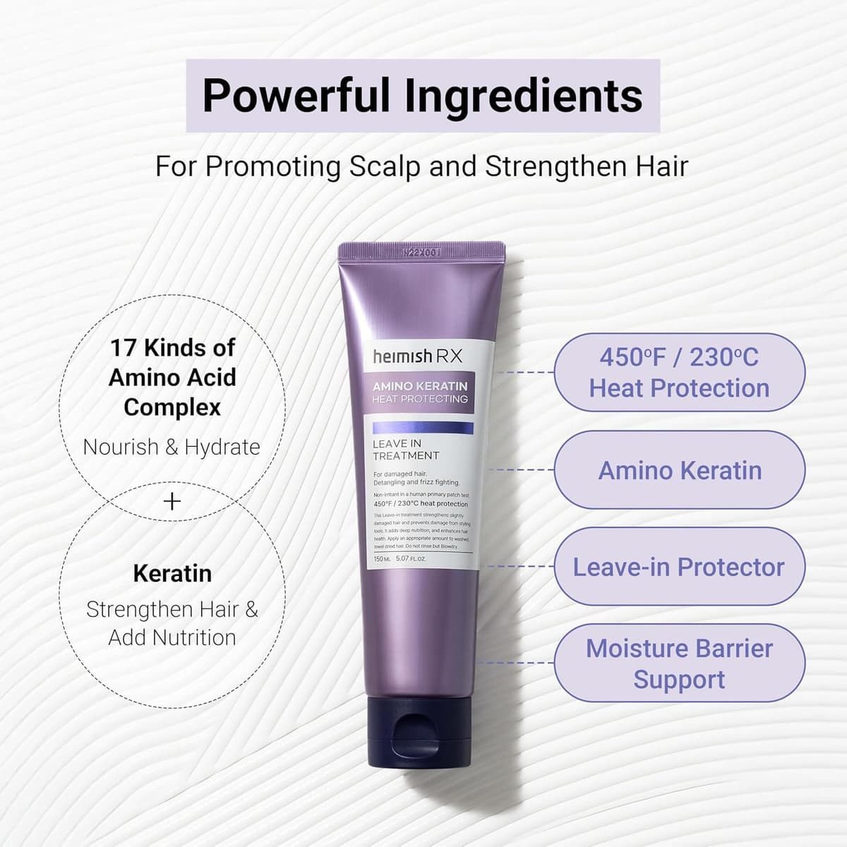 Heimish RX Amino Keratin Heat Protecting Leave In Protecting