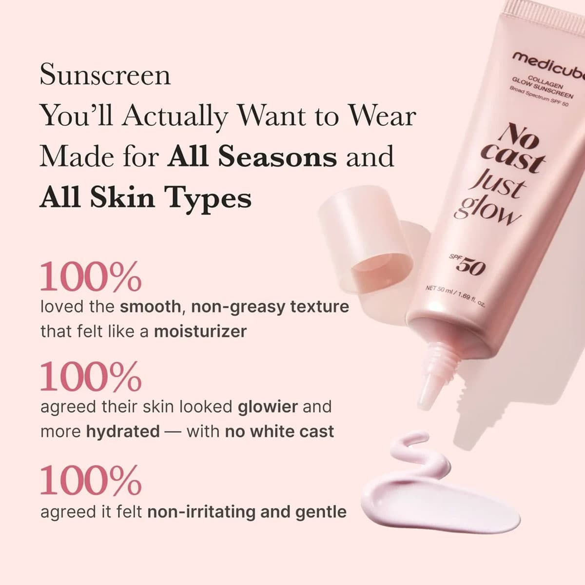 Medicube Collagen Glow Sunscreen SPF50+ PA++++